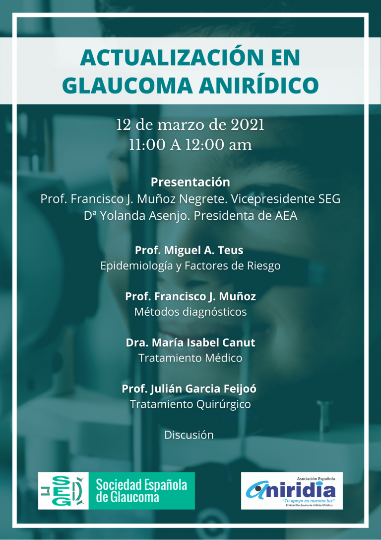 Reunión 12 de marzo 2021 Sociedad Española de Glaucoma