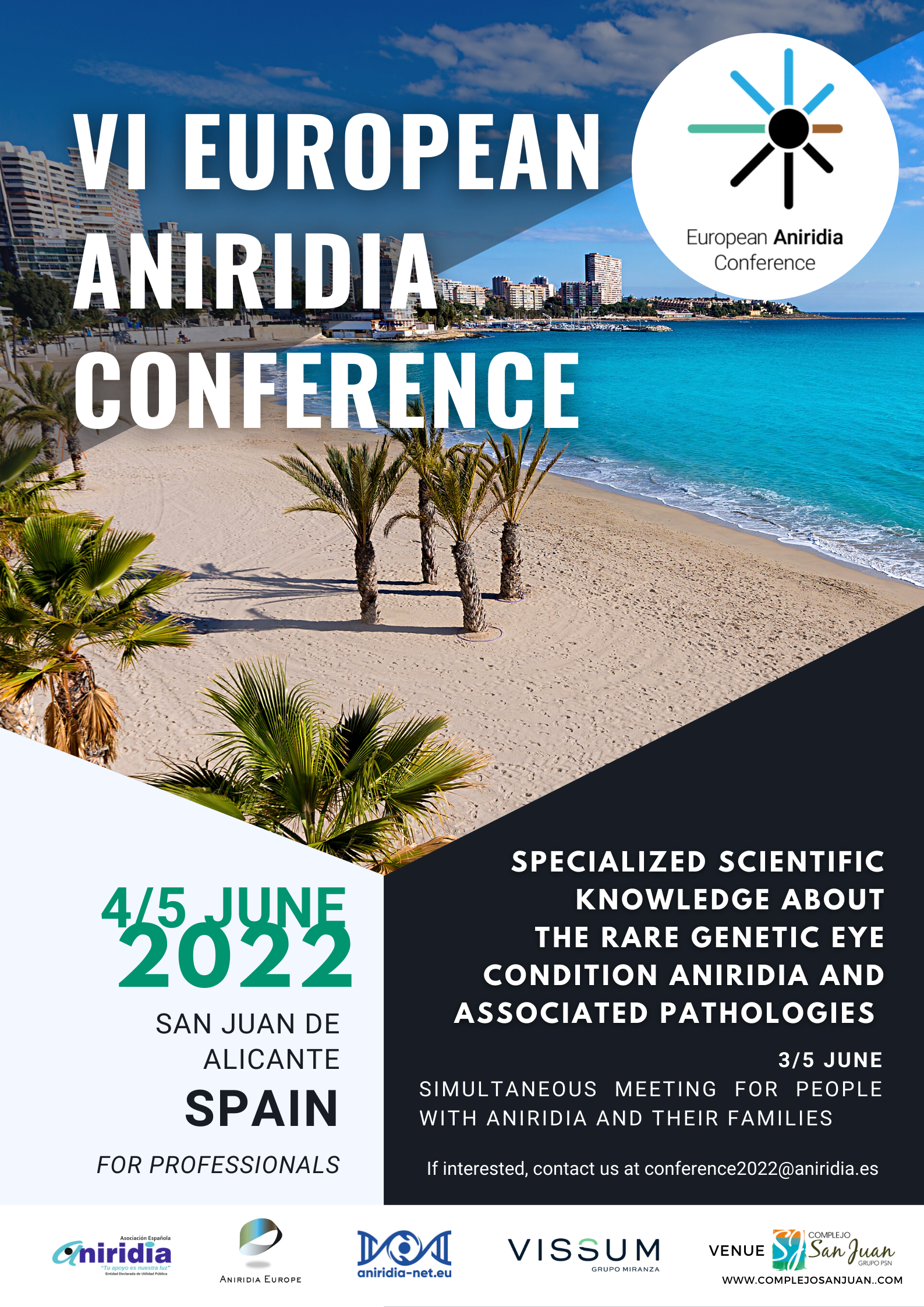 Official poster Sixth European Aniridia Conference.