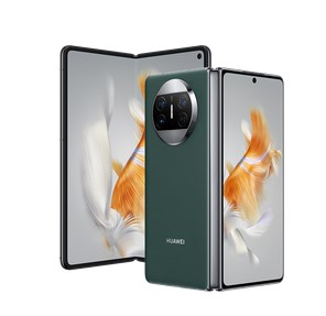 Móvil plegable Huawei mate x3 con un fondo de pantalla con un pez naranja